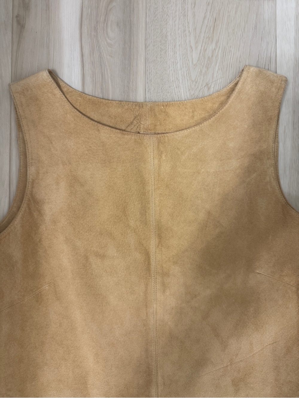 VTG 90s Telluride Clothing Co. Suede Fringe Vest Top Sz 10 Western Boho Festival - Picture 5 of 12